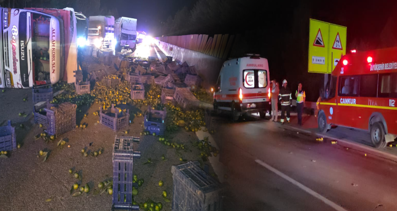 adanada zincirleme kaza 1 kisi agir yaralandi GbRH2ZU5