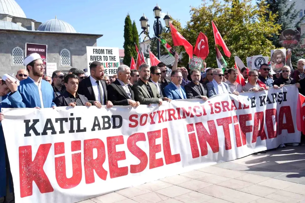 erzurumda gazze icin protesto gosterisi qjHJsxG6