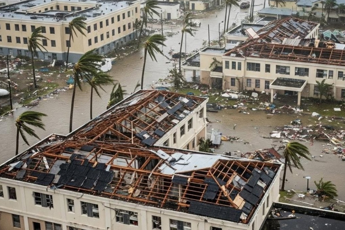 karayipler bolgesinde hizini artiran melissa kasirgasi jamaikanin guneybatisindaki new hope bolgesini vurdu R7VBQvpA.jpg