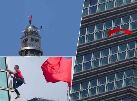 SON DAKİKA HABERLER: 90 dakikalık ölüm yolculuğu! Hata payı sıfır: 101 katlı gökdelene hiçbir koruma olmadan tırmandı